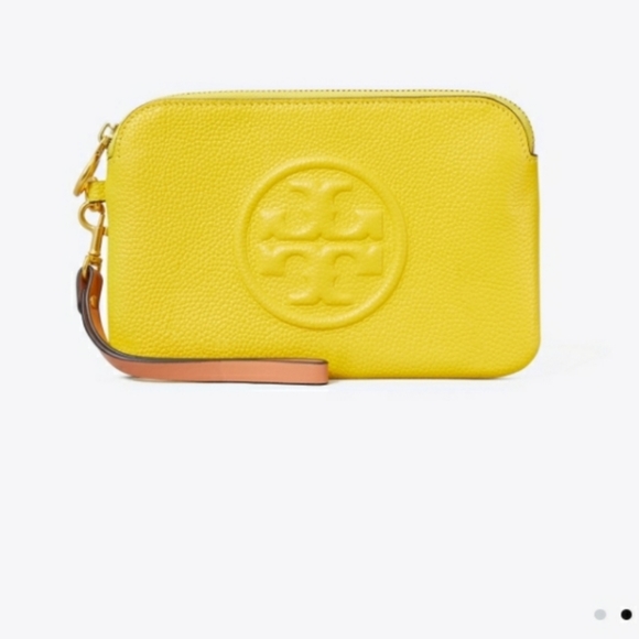 BRAND NEW Tory Burch Statement Logo Wristlet - Picture 3 of 8